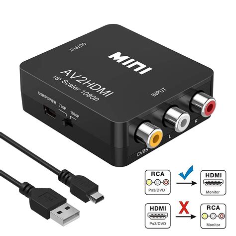 hdmi av adapter|av to hdmi converter price.